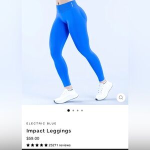 Dfyne Electric Blue Impact Leggings